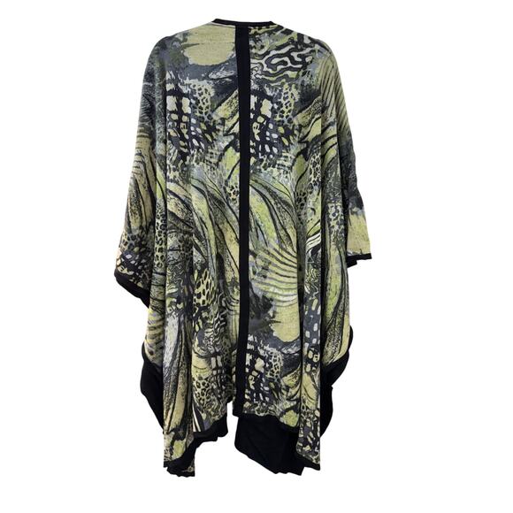 St. John Collection Butterfly Wing Open Cardigan 100% Wool One Size Fits All - Picture 2 of 10